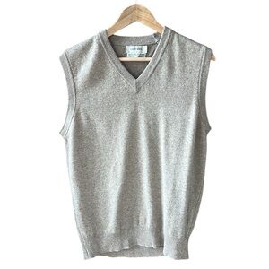 Frost Bros. Vintage Men’s Sz L Essential 100% 2-Ply Cashmere Tan Sweater Vest